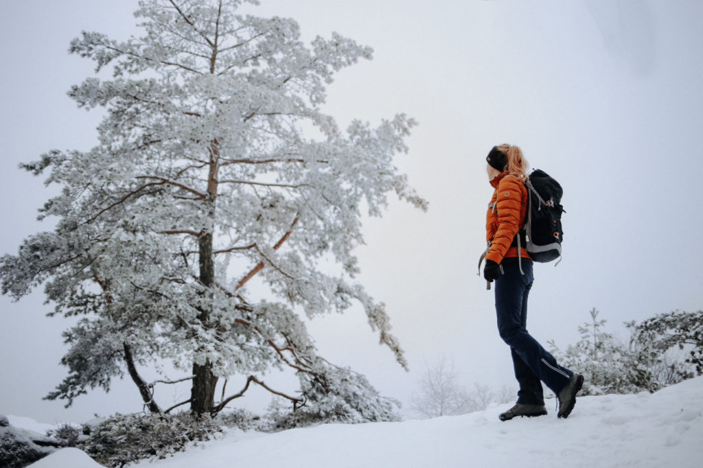 Sächsische Schweiz Winter Wandern Gohrisch