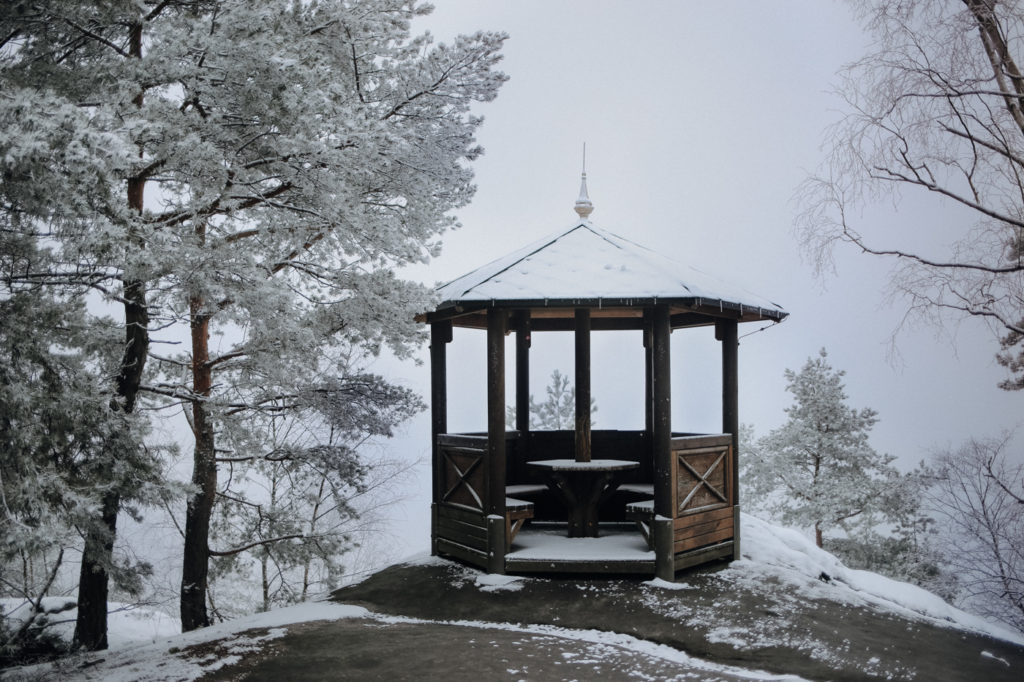 Sächsische Schweiz Winter Wandern Gohrisch