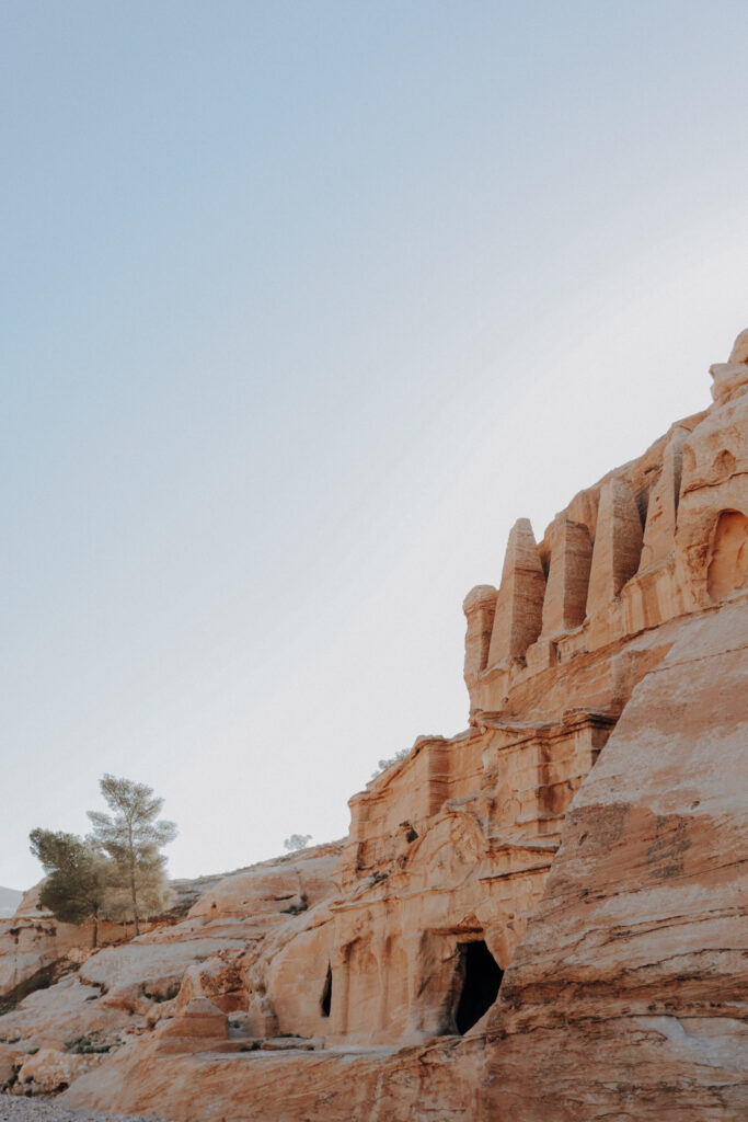 Felsenstadt Petra Djinn Blöcke