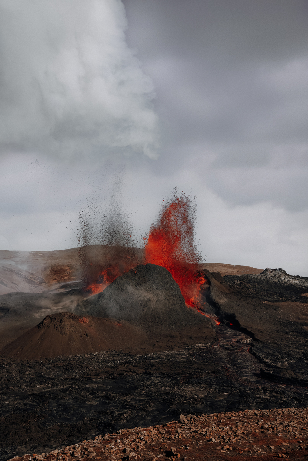 Reykjanes Halbinsel Vulkan Fagradalsfjall