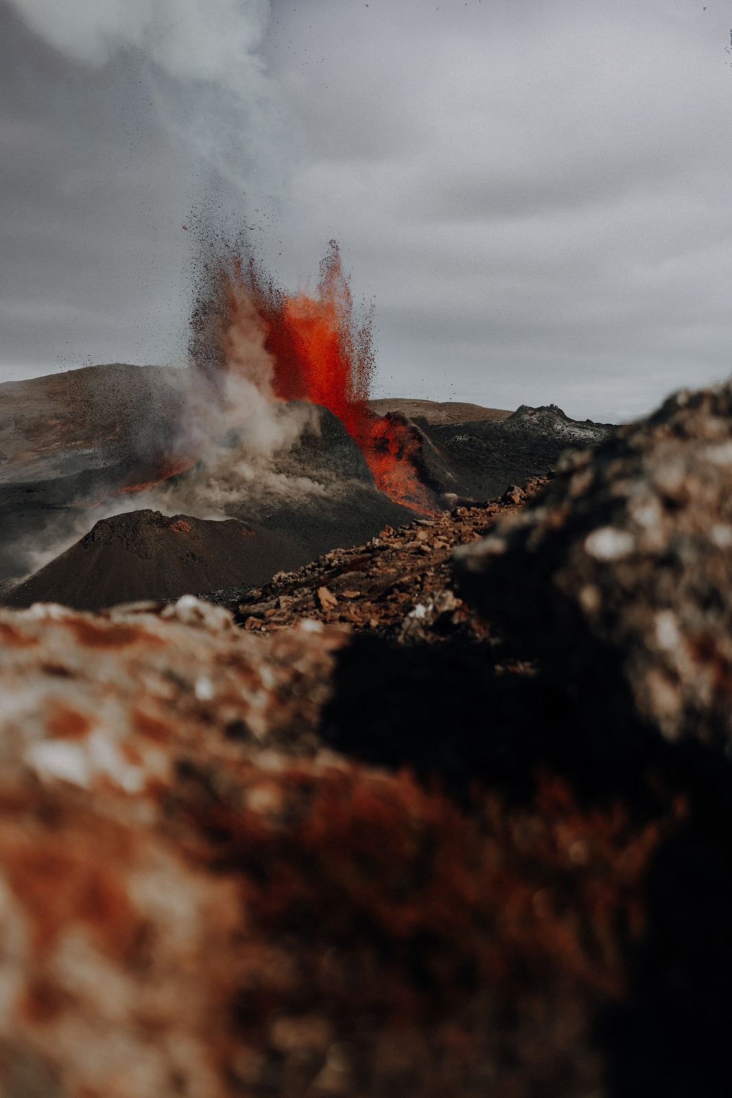 Reykjanes Halbinsel Vulkan Fagradalsfjall