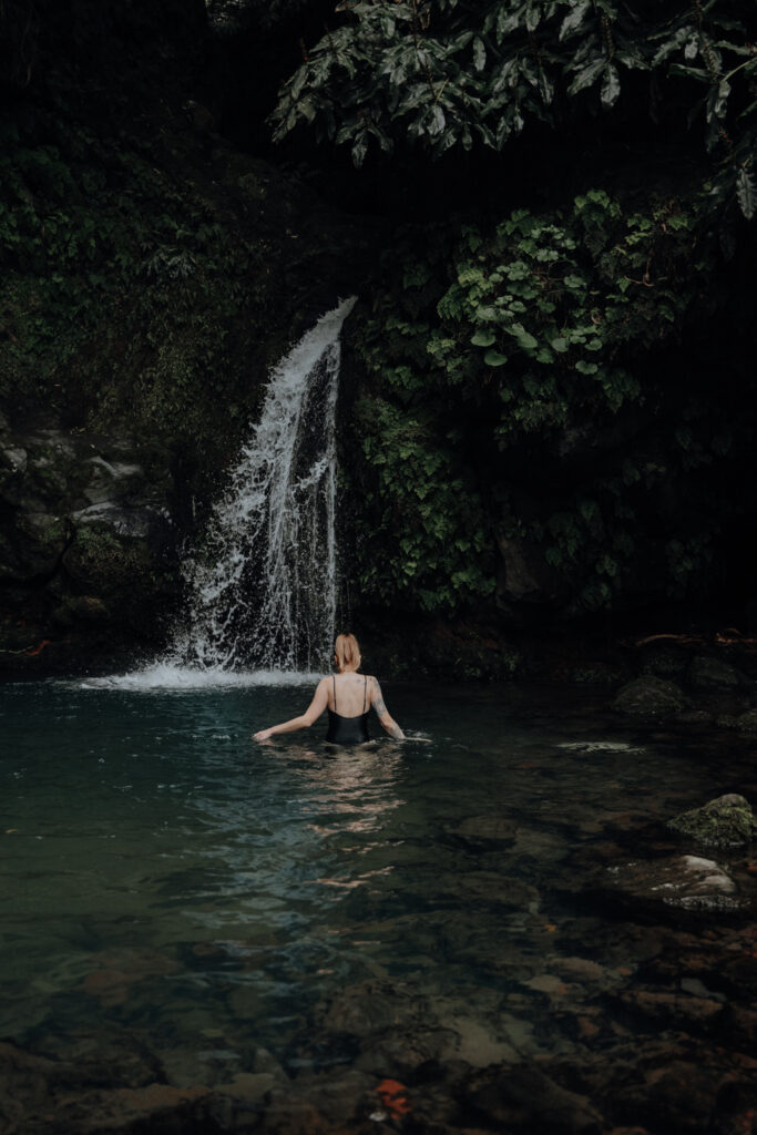 Sao Miguel Azoren Salto do Farinha & Poco Azul