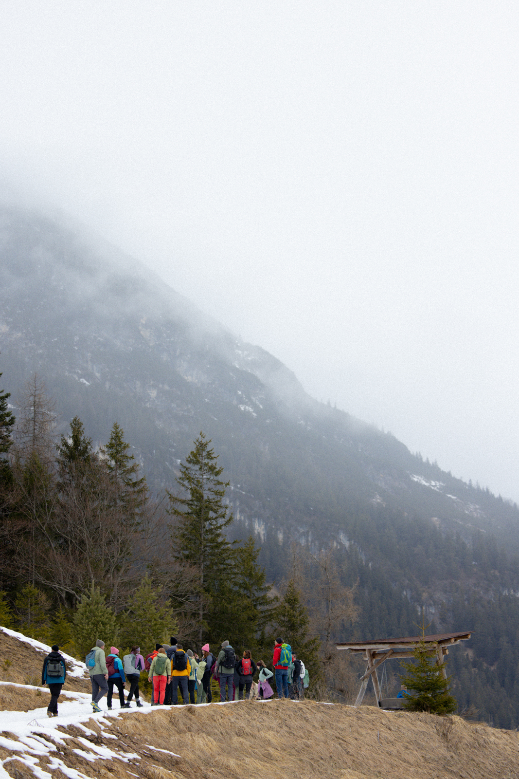 Wandern Naturpark Reutte Lechweg im Winter